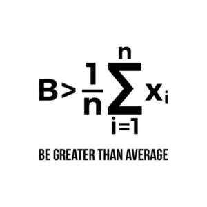Be Greater Than Average Logo